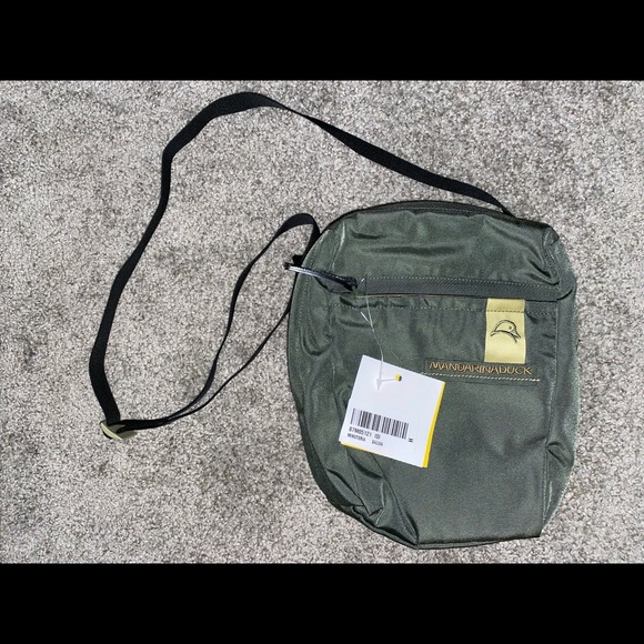 Mandarina Duck Handbags - Mandarina Duck olive green canvas crossbody bag